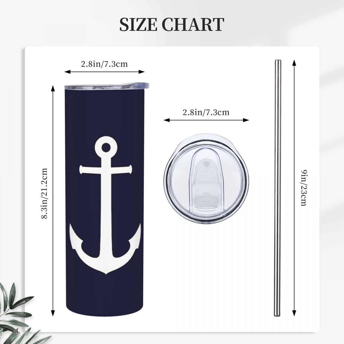 Biały kotwiczny wzór na granat – Tumbler 20Oz White recenzja i cena